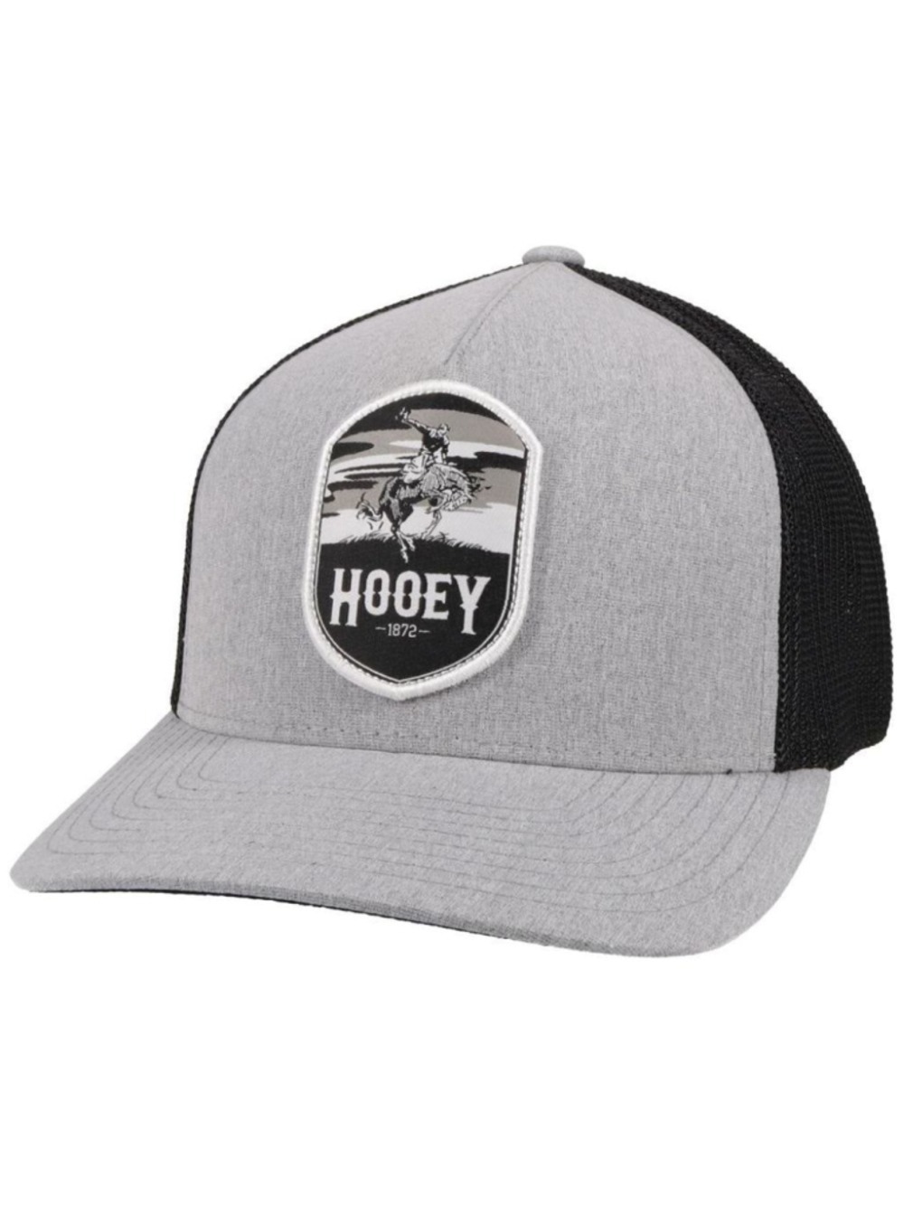 Hooey Cheyenne Hat Cap Flexfit Size Small/Medium Grey and Black